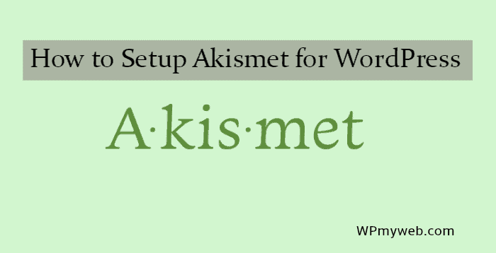 How to Setup Akismet Plugin for WordPress
