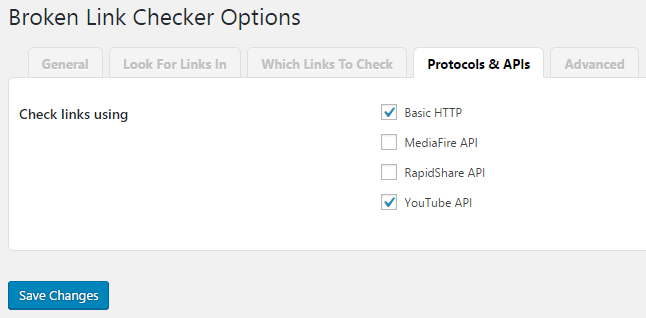 Broken Link Checker Protocols & APIs