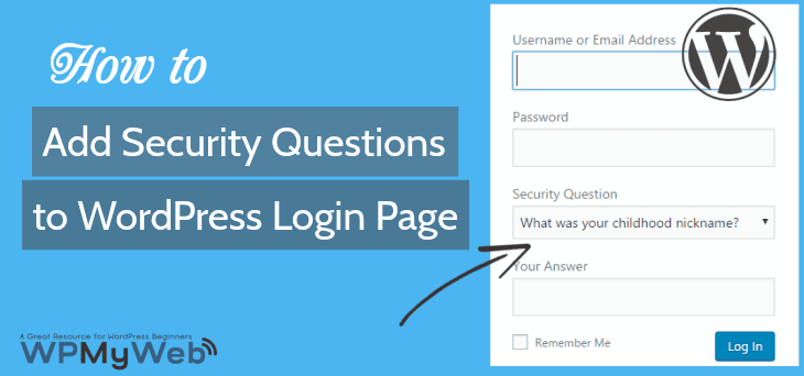 How to Add Security Questions to WordPress Login Page