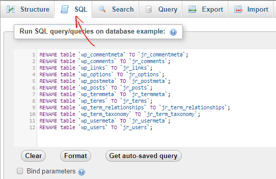 Run SQL Query