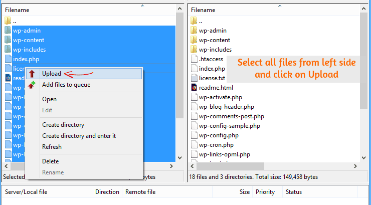 FTP Upload Files